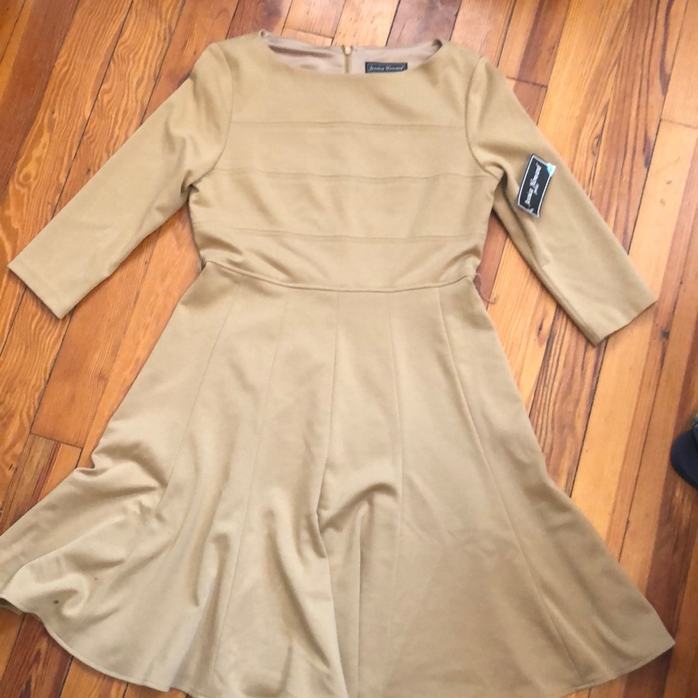 Tan professional dress